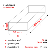 Alu Flachprofil 35x5mm