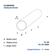 Aluminiumrohr Ø10x2mm