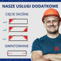 Profil konstrukcyjny aluminiowy 40x40 [8] R 190cm