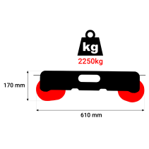 Wózek transportowy do lawety – udźwig 2250kg