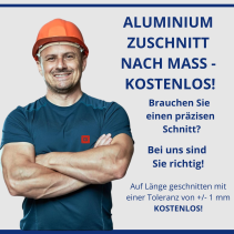Aluminium U-Profil 20x20x20x2mm