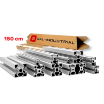 Alu Konstruktionsprofil 40x80 [8] R 150cm