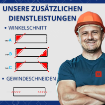 Alu Konstruktionsprofil 40x80 [8] R 80cm