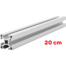 Aluminiumprofil 30x30 [8] R 20cm