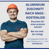 Aluminium U-Profil 40x40x40x2mm