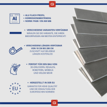 Aluminium Flachprofil 30x3mm