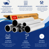 Aluminiumrohr Ø20x1mm