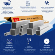 Vierkantrohr 50x50x3mm