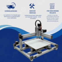 Alu Konstruktionsprofil 40x40 [8] R 350cm