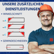 Montageprofil 45x45 [10] R 400cm