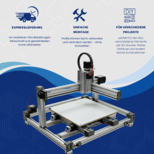 Alu Montageprofil 30x30 [8] R 350cm