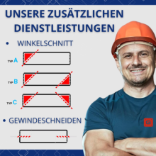 Alu Konstruktionsprofil 30x30 [8] R 400cm