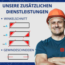 Alu Konstruktionsprofil 20x20 [5] R 260cm