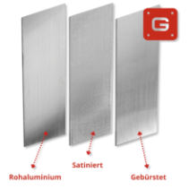 Aluminium Flachprofil 50x4mm SATINIERT