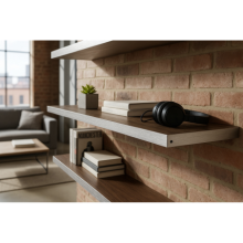 Aluminium Flachprofil 45x3mm GEBÜRSTET