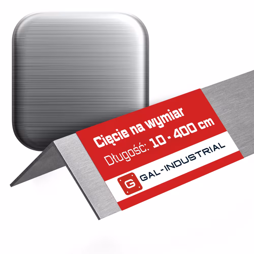Kątownik Aluminiowy 20x10x2mm SZCZOTKOWANY
