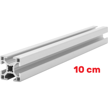 Aluminiumprofil 30x30 [8] R 10cm