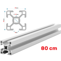 Aluminiumprofil 30x30 [8] R 80cm