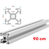 Alu Montageprofil 30x30 [8] R 90cm