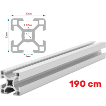 Alu Konstruktionsprofil 30x30 [8] R 190cm