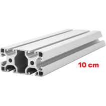 Alu Konstruktionsprofil 40x80 [8] R 10cm
