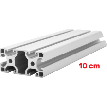Alu Konstruktionsprofil 40x80 [8] R 10cm
