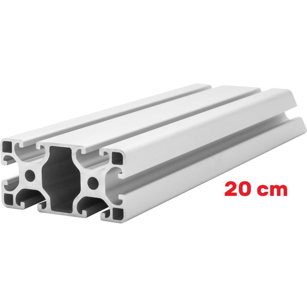 Alu Konstruktionsprofil 40x80 [8] R 20cm
