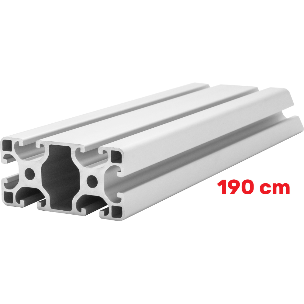 Alu Konstruktionsprofil 40x80 [8] R 190cm